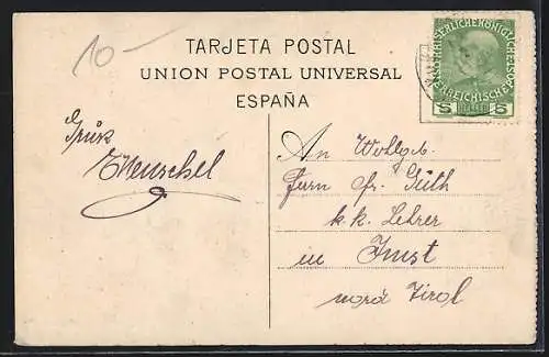 AK Barcelona, Panorama del Funicular al Tibidabo