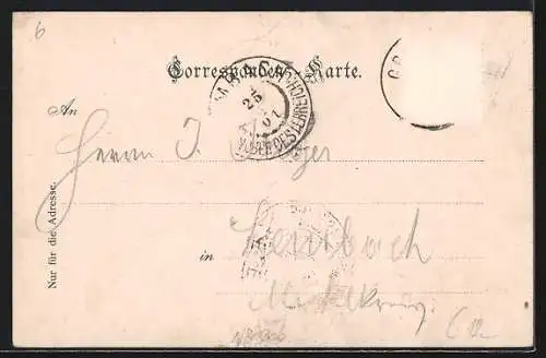 AK Grünburg und Steinbach a. d. Steyr, Generalansicht