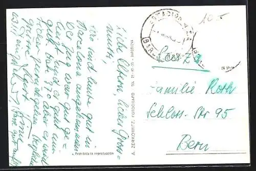 AK Barcelona, Montjuich y Estacion Maritimo, Dampfer an der Landungsstelle, Hafen, Boote