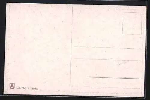 Künstler-AK N. Davis: Jagdstillleben mit Ente
