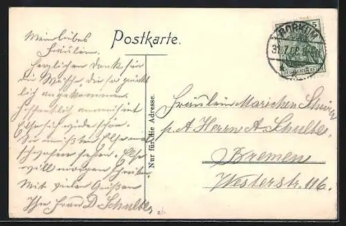 AK Borkum, Borkum-Lied, Juden dürfen nicht in den Festsaal mit platten Füssen