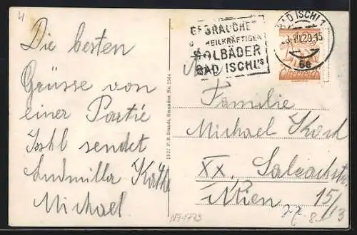 AK Bad Ischl, Blick auf den Ort