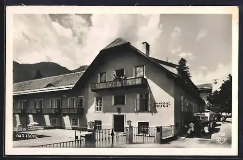 AK Bad Ischl, Partie am Kurhaus Helios