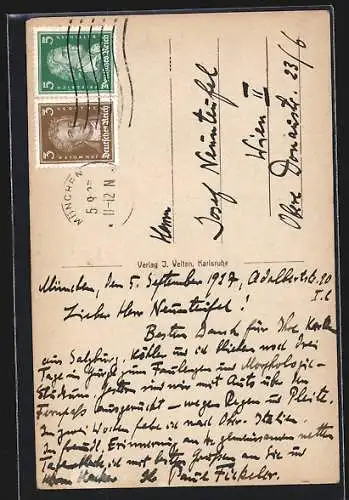 AK München, Marienplatz und Frauenkirche mit Strassenbahn