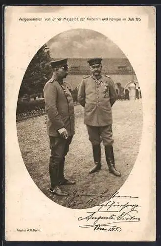 AK Paul von Hindenburg im Gespräch