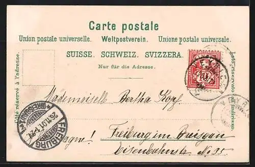 AK Genève, Vue Générale et l`Ile Rousseau