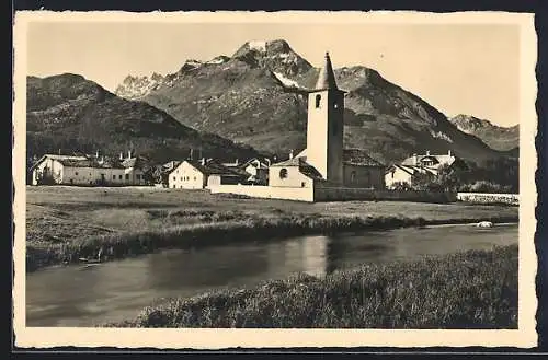 AK Sils-Baselgia im Engadin, Blick auf Piz della Margna