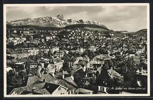 AK St. Gallen, Panorama mit Säntis