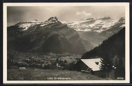 AK Les Diablerets, Vue panoramique