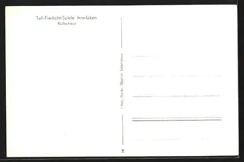 AK Interlaken, Tell-Freilicht-Spiele, Rütlischwur