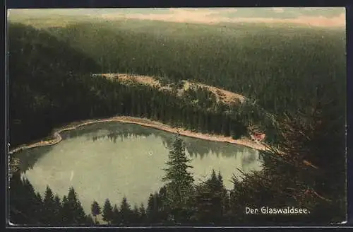 AK Bad Rippoldsau, Glaswaldsee aus der Vogelschau