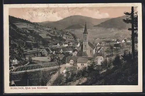 AK Schiltach, Blick vom Kirchberg