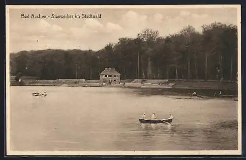 AK Bad Aachen, Stauweiher im Stadtwald