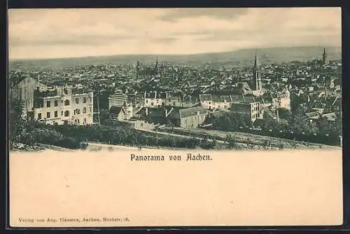 AK Aachen, Panorama von Aachen