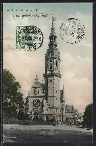 AK Aachen, Ansicht der Christuskirche