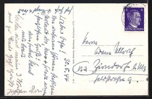 AK Geiselwind, Murrmanndenkmal, Unterer Markt, Oberer Markt