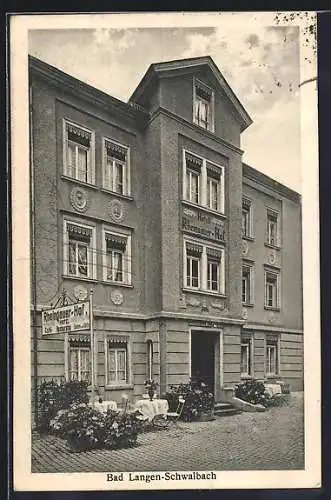 AK Bad Langen-Schwalbach, Hotel Rheingauer Hof