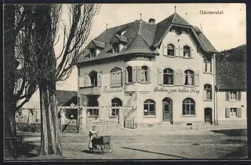 AK Günterstal, Gasthaus zum kühlen Krug