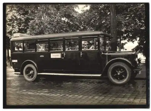 Fotografie Bus Mercedes der Deutschen Reichspost, für Extrapostfahrt, Karosseriebau Karl Weinberger München, RP-703