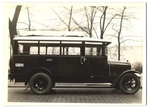 Fotografie Bus Deutsche Reichspost, Karosserienbau Firma Karl Weinberger München, Kennzeichen: RP-500