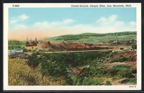 AK Iron Mountain, MI, Chapin Mine, Caved Ground