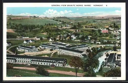 AK Barre, VT, General View Granite Works