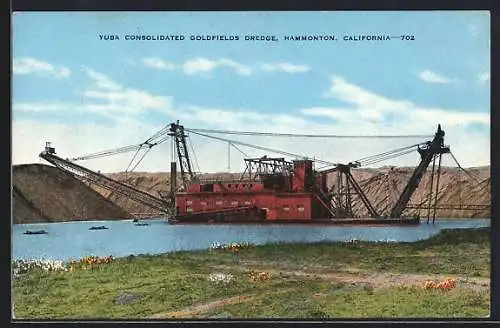 AK Hammonton, CA, Yuba Consolidated Goldfields Dredge