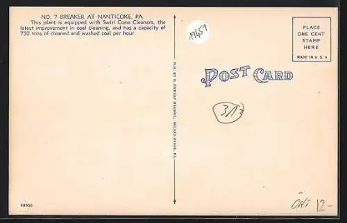 AK Nanticoke, PA, No. 7 Breaker in Anthracite Region