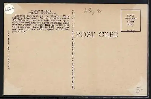 AK Hibbin, MN, Weggum Mine, Motiv der Erzmine