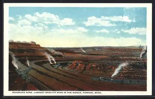 AK Hibbing, MN, Mahoning Mine, Largest Open Pit Mine In The World, Erzabbau