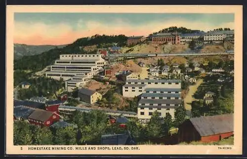 AK Lead, SD, Mills and Shops, Homestake Mining Co.