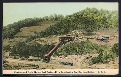 AK Baltimore, MD, Consolidated Coal Co., Conveyor and Tipple, Elkhorn Coal Region