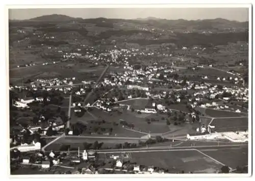 Fotografie Alpar, Bern, Ansicht Wetzikon, Fliegeraufnahme mit Landschaftspanorama