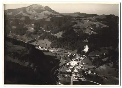 Fotografie Alpar, Bern, Ansicht Steg / Tösstal, Ortsansicht mit Landschaftspanorama