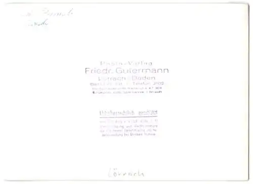 Fotografie Friedrich Gutermann, Lörrach, Ansicht Lörrach / Baden, Wohnhäuser / Mehrfamilienhäuser, Neubaukomplex