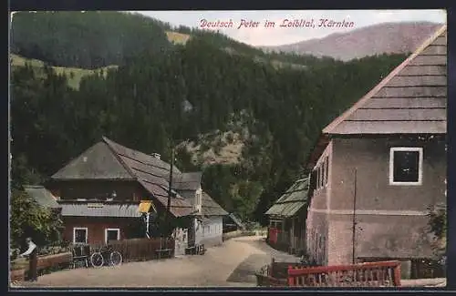 AK Ferlach im Loibltal, Gasthaus Deutsch Peter