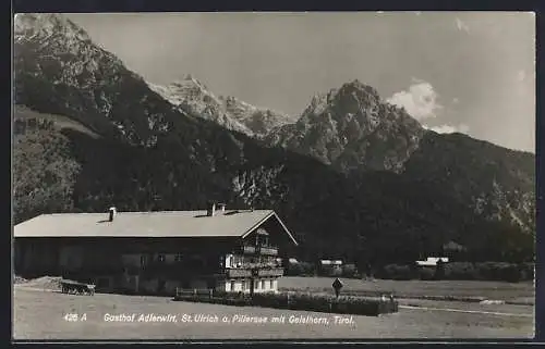 AK St. Ulrich a. Pillersee, Gasthof Adlerwirt mit Geislhorn