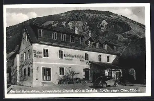 AK Otterthal /N.-Oe., Gasthof Rottensteiner gegen Otter