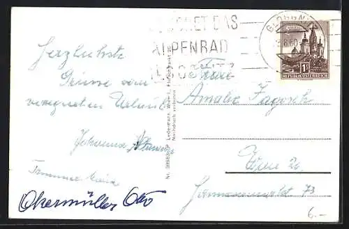 AK Otterthal /N.-Oe., Gasthof Rottensteiner gegen Otter