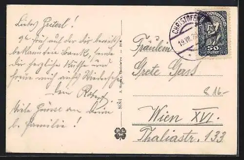 AK Christofen a. d. Westbahn /N.-Oe., Ortspartie