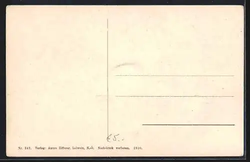 AK Albrechtsberg a. d. grossen Krems, Blick auf die Festung