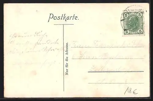 AK Pulkau, Kapelle zum heiligen Brünnl und Totale des Ortes