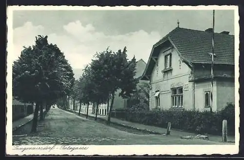 AK Langenzersdorf, Blick in die Tutzgasse