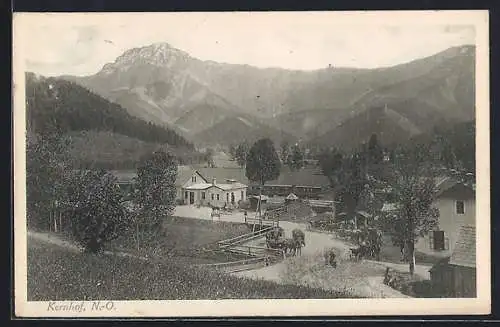 AK Kernhof /N.-Ö., Ortspartie aus der Vogelschau