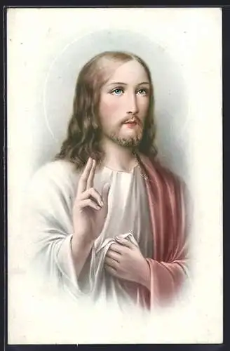 AK Portrait von Jesus, Religion