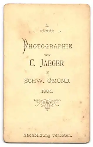 Fotografie C. Jaeger, Schwäbisch Gmünd, Karl Joseph von Hefele, Bischof von Rottenburg am Neckar