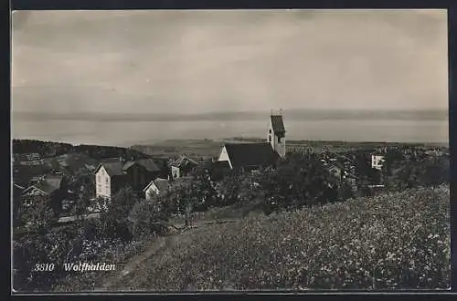 AK Wolfhalden, Die Kirche gegen den Bodensee