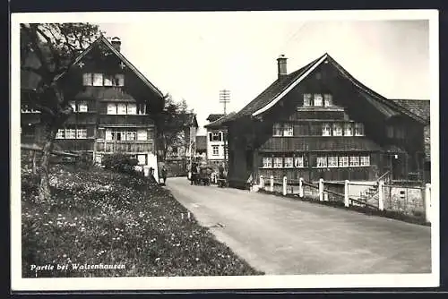 AK Walzenhausen, Partie am Ortseingang