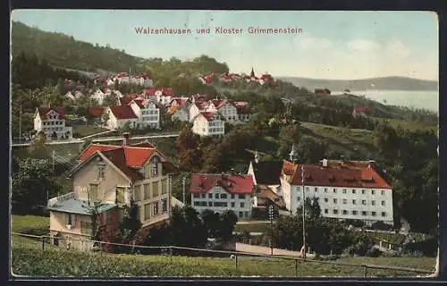 AK Walzenhausen, Ortsansicht und Kloster Grimmenstein