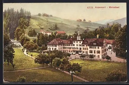 AK Weissbad, Blick auf das Kurhaus